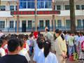 三里崗鎮(zhèn)小學(xué)升旗儀式傳遞育人正能量